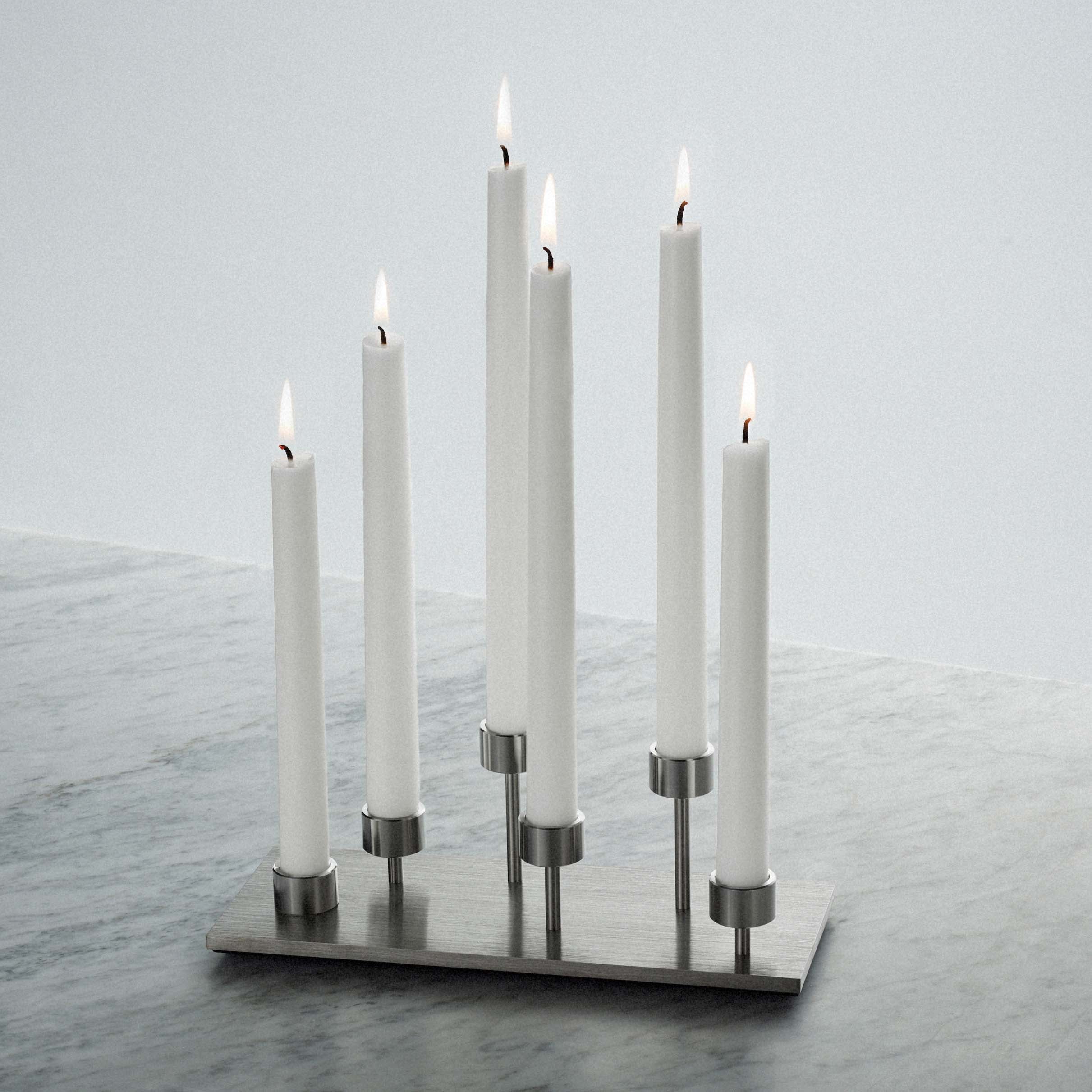 Machined Candelabra Steel