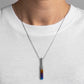 Necklace Vertical Linear Burnt Steal