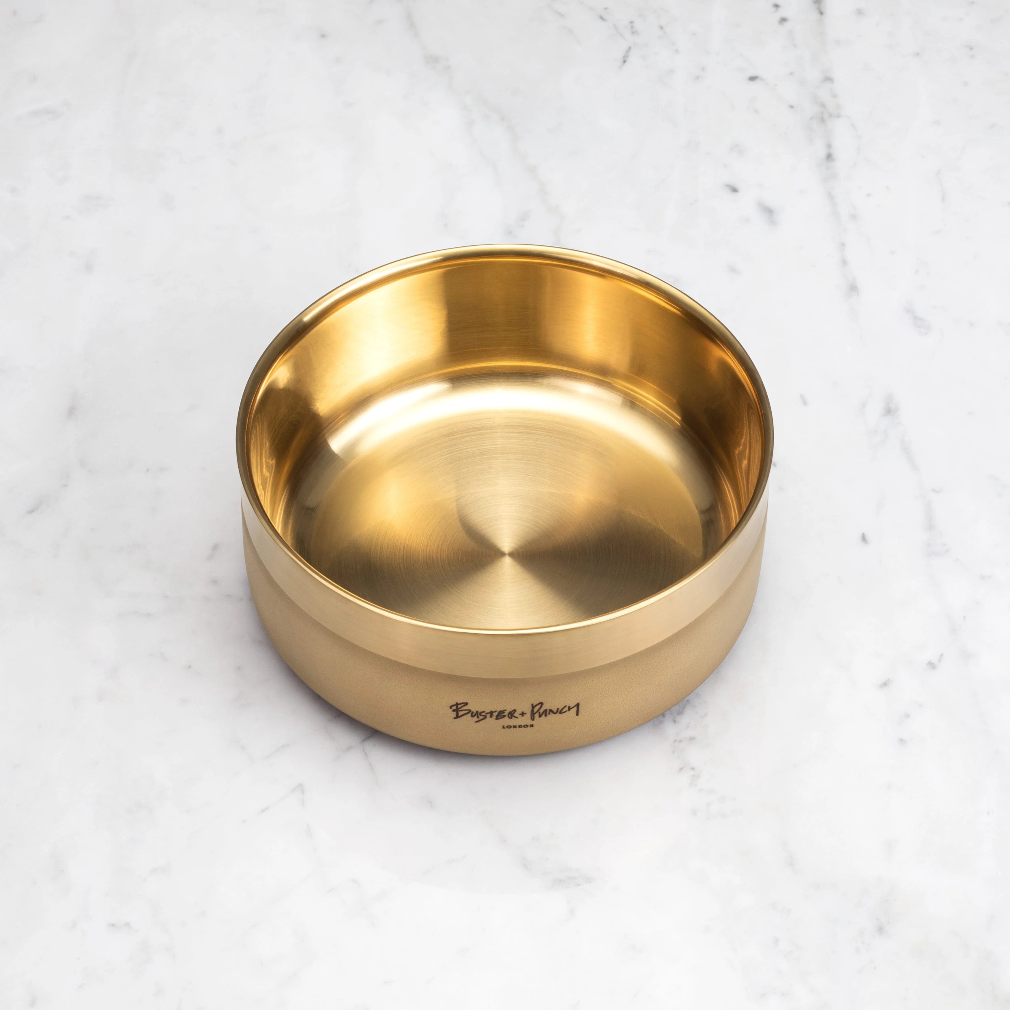 Dog Bowl Large Brass