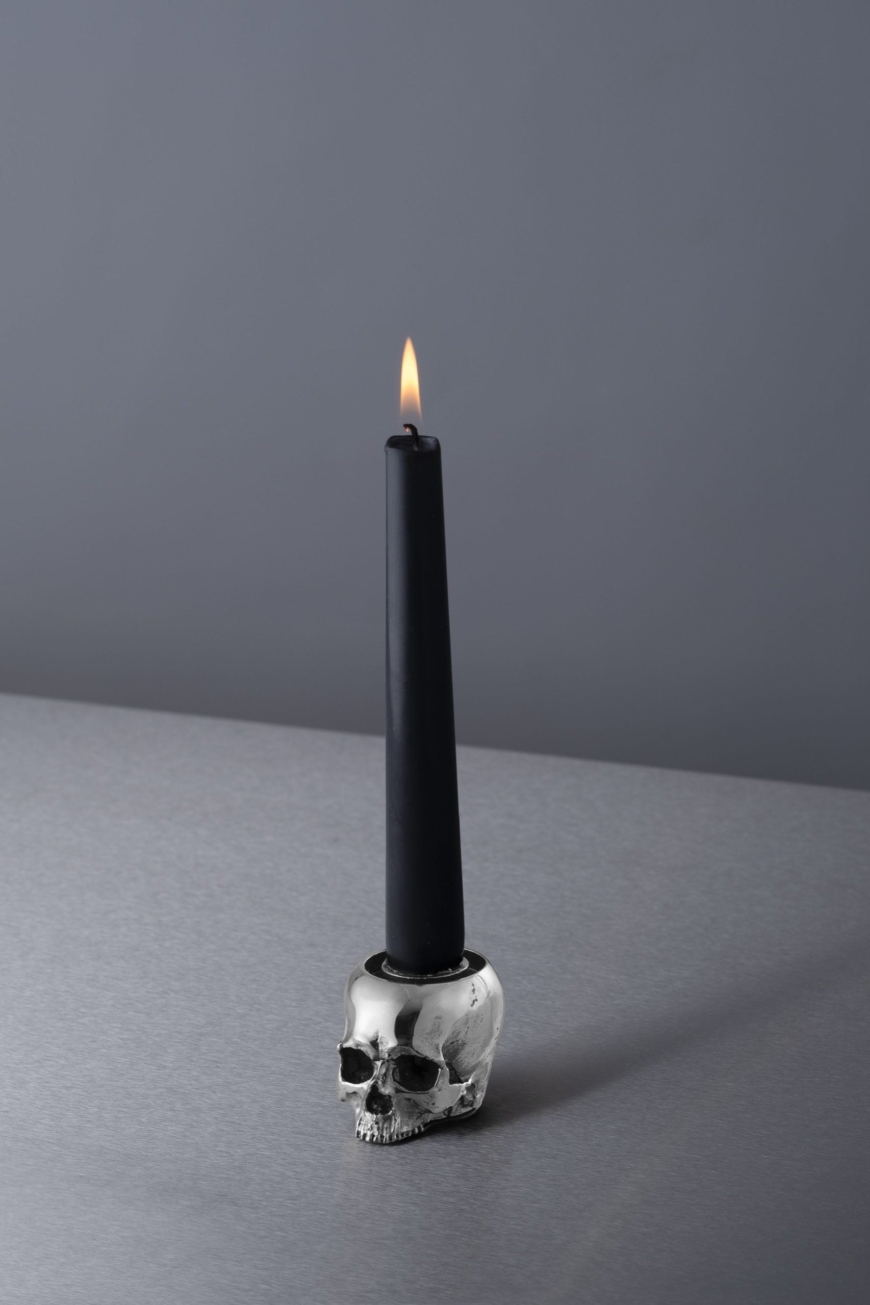 Skull Candle Holder Travis Barker Steel