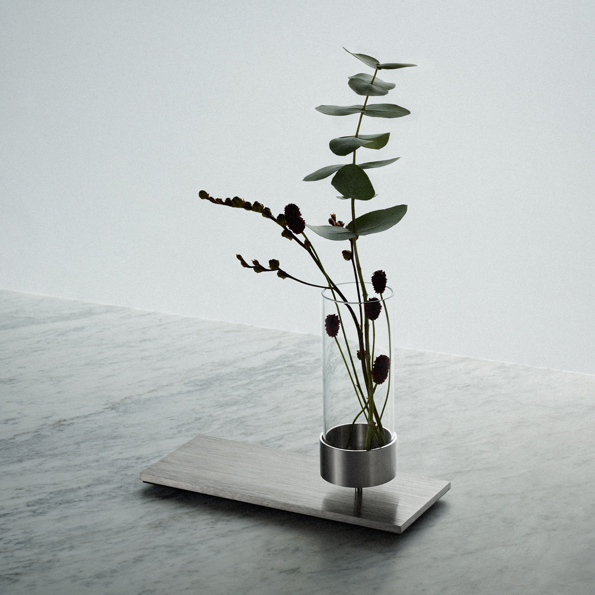 Machined Vase Steel