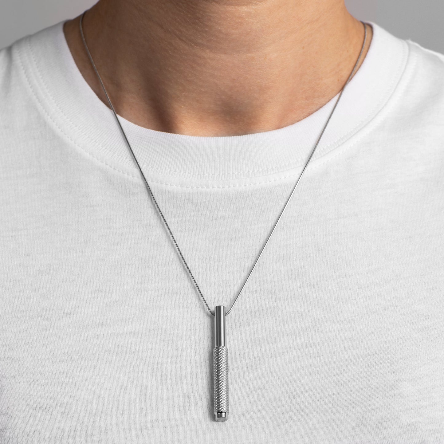 Vertical Steel Necklace